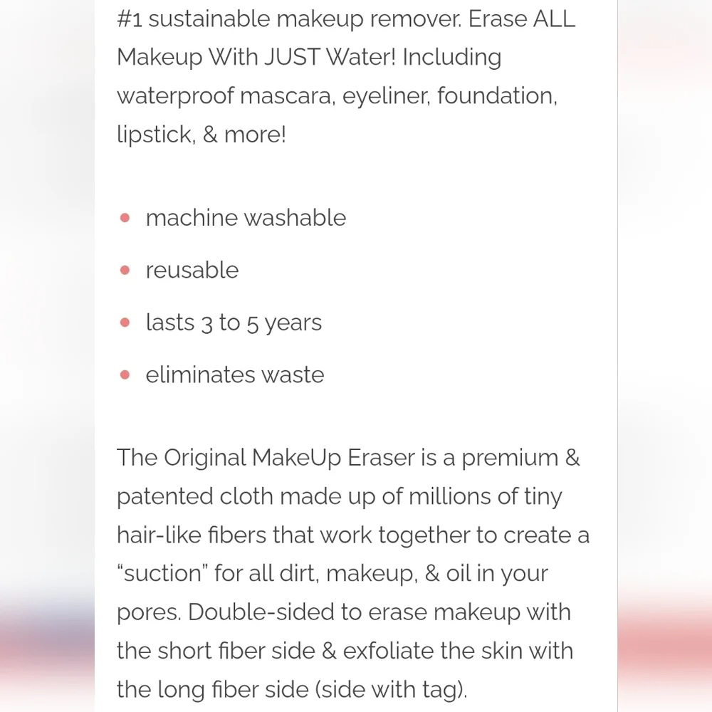 MakeUp Eraser effortlessly remove